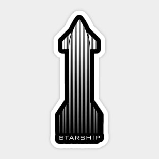 Starship, to infinity and beyond! Sticker